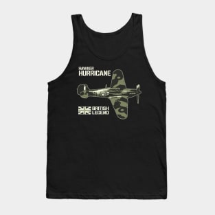 Hawker Hurricane  Aircraft Airplane Aeroplane RAF Plane UK British Legend Tank Top